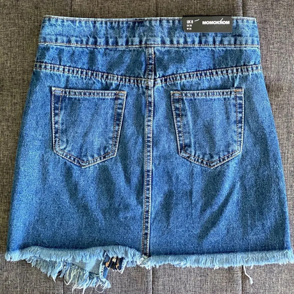 Momokrom On The Down-Low Denim Skirt - Picture 6 of 7